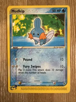 Pokemon TCG Mudkip EX Ruby and Sapphire 60/109 Regular Common NM - Image 1