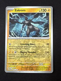 Zekrom 66/182 Reverse Holo Paradox Rift PAR -Near Mint- Pokemon TCG - Image 1