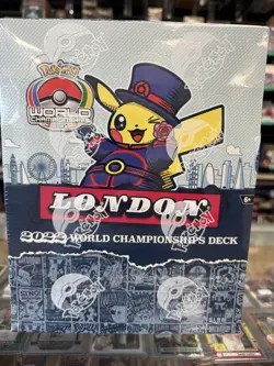 2022 Pokemon World Championship London 8 Sealed Deck Box Display - Image 1