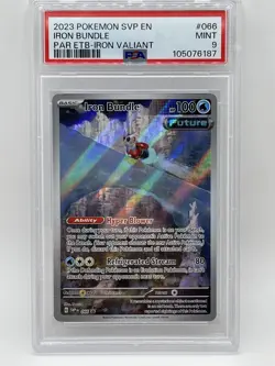 Pokemon Iron Bundle 066 PSA 9 MINT Paradox Rift ETB Iron Valiant Promo SVP EN - Image 1