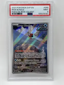 Pokemon Iron Bundle 066 PSA 9 MINT Paradox Rift ETB Iron Valiant Promo SVP EN - Image 2