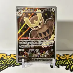 Pokemon Noctowl 141 Black Star Promo Stellar Down Illustration Rare - Mint - Image 1