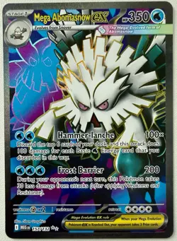 Mega Abomasnow ex 157/132 Ultra Rare Pokemon TCG Mega Evolution Pack Fresh NM+/M - Image 1