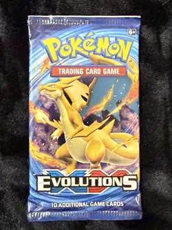 Pokemon TCG XY Evolutions Booster Pack Mega Charizard Art 820650801556 - Image 1