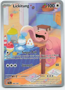 Lickitung 180/162 Illustration Rare Holo SV05: Temporal Forces NM Pokemon - Image 1