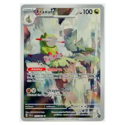 2024 Pokemon Fraxure SV Shrouded Fable Illustration Rare #077/064 Near Mint - Image 1