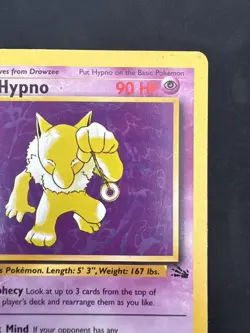 Pokemon TCG Hypno Fossil Non Holo Rare 23/62 Vintage WotC - Image 3