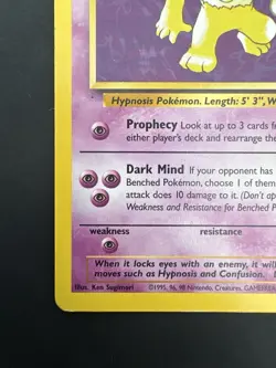Pokemon TCG Hypno Fossil Non Holo Rare 23/62 Vintage WotC - Image 5