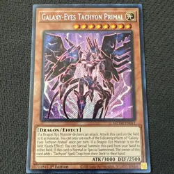 Galaxy-Eyes Tachyon Primal MZTM-EN011 Secret Rare 1st Edition Yu-Gi-Oh! - Image 1