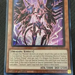 Galaxy-Eyes Tachyon Primal MZTM-EN011 Secret Rare 1st Edition Yu-Gi-Oh! - Image 2