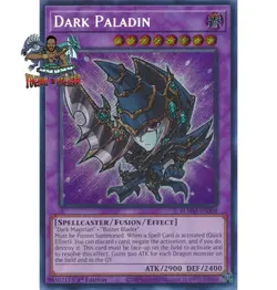 Yugioh! 1x Dark Paladin Chibi Artwork BLMM-EN008 Secret Rare 1st Ed NM - Image 1