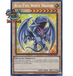 Yugioh! 1x Blue-Eyes White Dragon Chibi Artwork BLMM-EN001 Secret Rare 1st Ed NM - Image 1