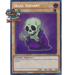 Yugioh! 1x Skull Servant Chibi Artwork BLMM-EN002 Secret Rare 1st Ed NM - Image 1