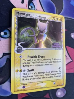 Mewtwo Delta Species 24/110 MP Reverse Holo Holon Phantoms Stamped Pokemon Card! - Image 2