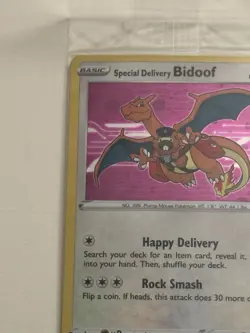 Pokemon TCG Special Delivery Bidoof SWSH177 Black Star Promo Card Sealed - Image 2