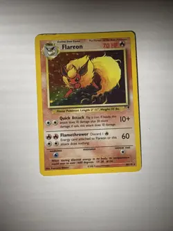 Pokemon TCG Flareon Legendary Collection Holo Card 10/110 Rare - Image 1