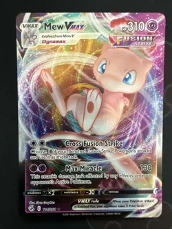 Pokemon TCG Mew VMAX 114/264 Ultra Rare Holo Card Near Mint Condition - Image 1
