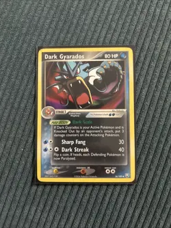 Pokemon TCG 2004 Dark Gyrados #36/109 Team Rocket Returns Vintage Unholo Card - Image 1