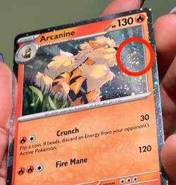 1 Swirl 🌀 Cosmo Holo Arcanine SVP 011 Black Star Promo Pokemon Card Promo LP - Image 2