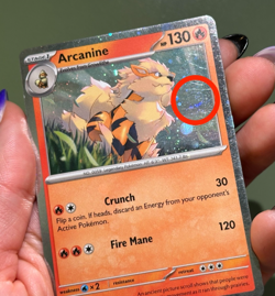 1 Swirl 🌀 Cosmo Holo Arcanine SVP 011 Black Star Promo Pokemon Card Promo LP - Image 3