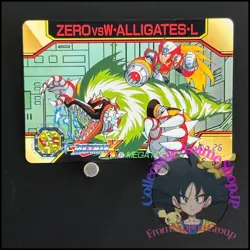 Mega MAN X Mega Mission Card 26 Zero Wheel Gator CAPCOM BANDAI Japanese Rockman - Image 1