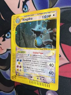 Kingdra 148/147 Aquapolis Holo Secret Rare Vintage Crystal Pokemon TCG Card LP - Image 3