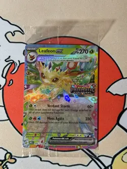 Leafeon ex 006/131 Prismatic Evolutions Stamped Promo Pokemon Card (SEALED) - Image 1