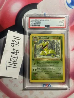 PSA 9 Victreebel 30/64 Jungle First Edition Pokemon Card - Image 1