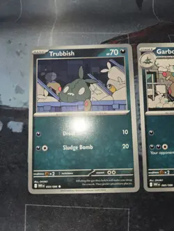 Trubbish 59 & Garbodor 60 White Flare 2 Card Lot Pokemon NM - Image 2