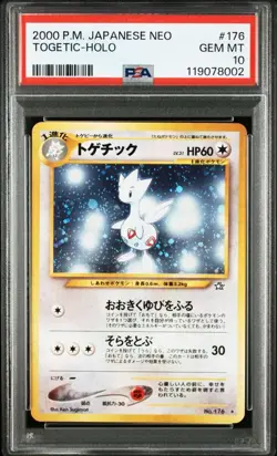 Togetic Holo Japanese Neo #176 PSA 10 Gem Mint Pokemon Card - Image 4