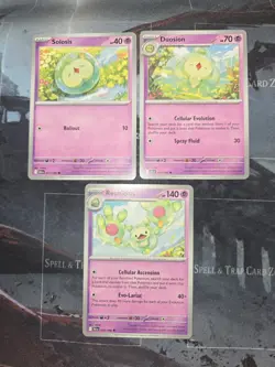 Solosis 37, Duosion 38, Reuniclus 39 Black Bolt 3 Card Lot Pokemon NM - Image 1