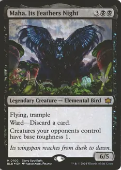1x Maha, Its Feathers Night - Foil Promo Pack Near Mint MTG Magic - Image 1