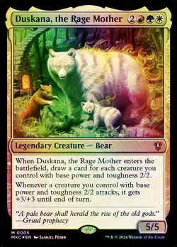 Duskana, the Rage Mother Commander: Murders at Karlov Manor NM MTG Foil - Image 1