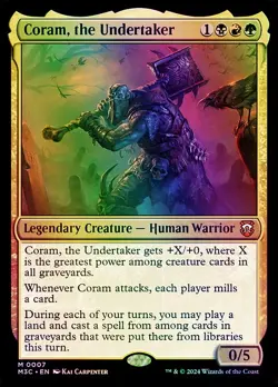 Coram, the Undertaker Commander: Modern Horizon 3 NM MTG Foil - Image 1