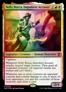 Nelly Borca, Impulsive Accuser Commander: Murders at Karlov Manor NM MTG Foil - Image 1