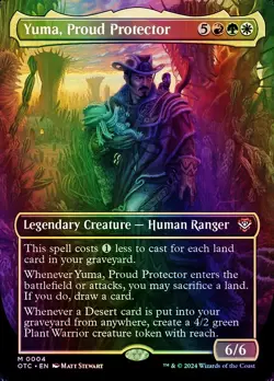 Yuma, Proud Protector (Borderless) Commander: Outlaws of Thunder Junction NM MTG - Image 1