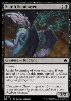 x1 Starlit Soothsayer BLB Bloomburrow MTG 115 COMMON M/NM - Free Shipping - Image 1