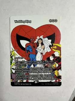 Wedding Ring Borderless Marvel's Spider-Man MTG Regular NM - Image 1