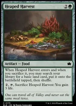 x1 Heaped Harvest BLB Bloomburrow MTG 175 COMMON M/NM - Free Shipping - Image 1