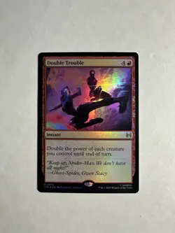 Double Trouble (Foil) 0013 (R) MTG Marvel's Spider-Man Eternal-Legal (SPE) - Image 1