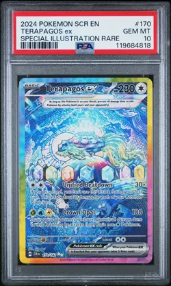 2024 POKEMON SCR EN-STELLAR CROWN SPECIAL ILLUSTRATION RARE TERAPAGOS EX PSA 10 - Image 1