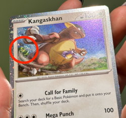 1 Swirl 🌀 Cosmo Holo Kangaskhan SVP 202 Black Star Promo Pokemon LP - Image 2