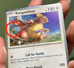 1 Swirl 🌀 Cosmo Holo Kangaskhan SVP 202 Black Star Promo Pokemon LP - Image 3