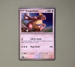 1 Swirl 🌀 Cosmo Holo Kangaskhan SVP 202 Black Star Promo Pokemon LP - Image 5