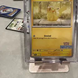 CGC 10 Pikachu Black Star Promo 214 Illustration Contest 2024 Pokemon TCG - Image 3