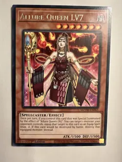 Yugioh! - Allure Queen LV7 - MZTM-EN065 - Rare - Maze of the Master 1st Ed NM - Image 1