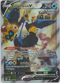 Pokemon TCG SS Battle Styles 146/163 Empoleon V Alternate Full Art Rare Card - Image 1