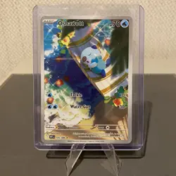Pokemon TCG Oshawott Illustration Rare White Flare Card 105/086 Near Mint - Image 1