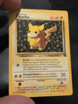 Pikachu Black Star #1 League Promo WOTC Pokemon Card Vintage 1999 - Image 1