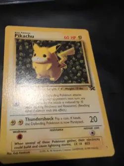Pikachu Black Star #1 League Promo WOTC Pokemon Card Vintage 1999 - Image 2
